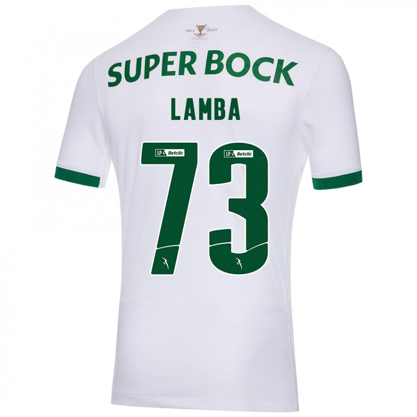 Criança Camisola Chico Lamba #73 Verde Branco Alternativa 2024/25 Camisa Brasil