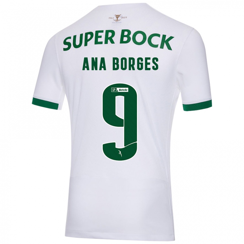 Criança Camisola Ana Catarina Marques Borges #9 Verde Branco Alternativa 2024/25 Camisa Brasil