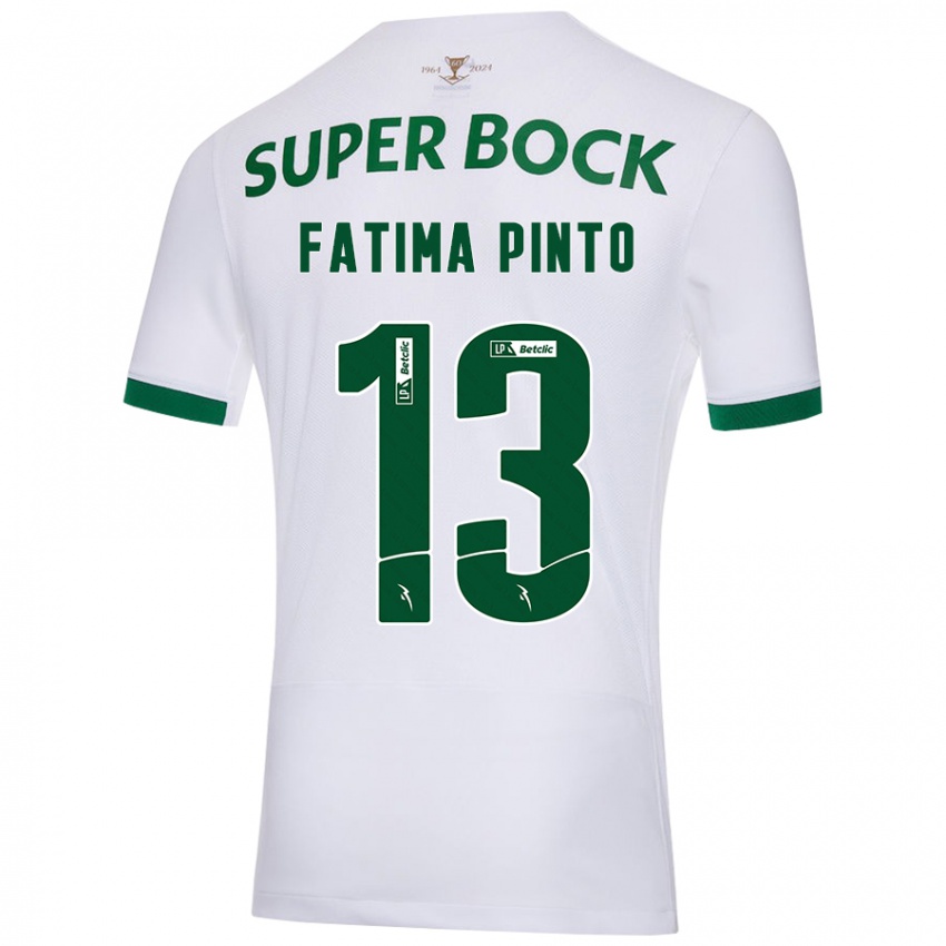 Criança Camisola Fátima Alexandra Figueira Pinto #13 Verde Branco Alternativa 2024/25 Camisa Brasil