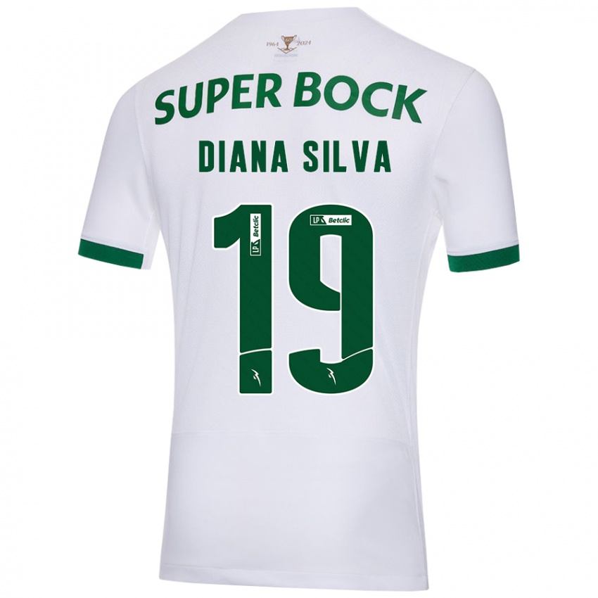 Criança Camisola Diana Micaela Abreu De Sousa E Silva #19 Verde Branco Alternativa 2024/25 Camisa Brasil