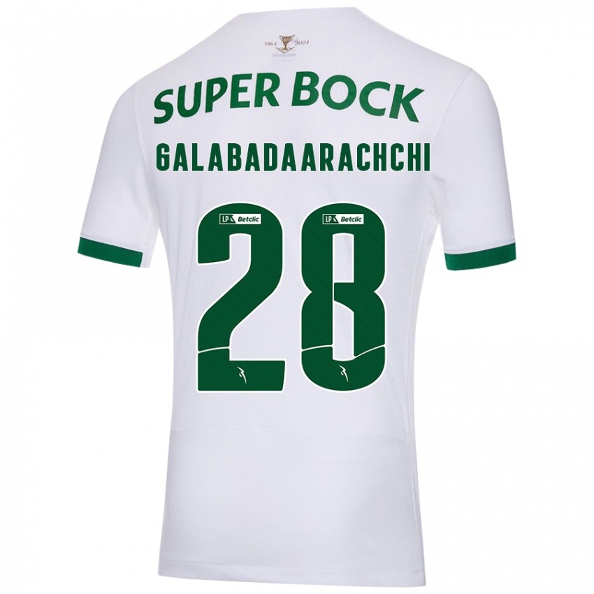 Criança Camisola Jacinta Galabadaarachchi #28 Verde Branco Alternativa 2024/25 Camisa Brasil