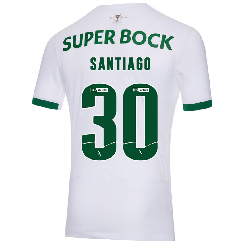 Criança Camisola Carolina Santiago #30 Verde Branco Alternativa 2024/25 Camisa Brasil