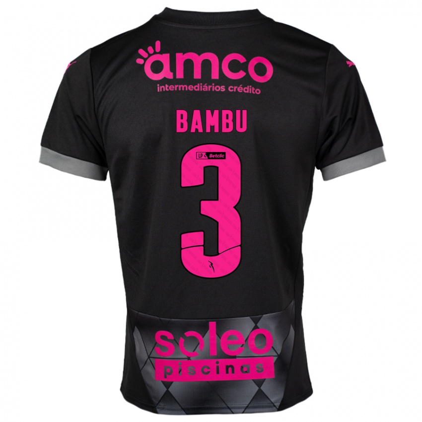 Criança Camisola Robson Bambu #3 Preto Rosa Alternativa 2024/25 Camisa Brasil