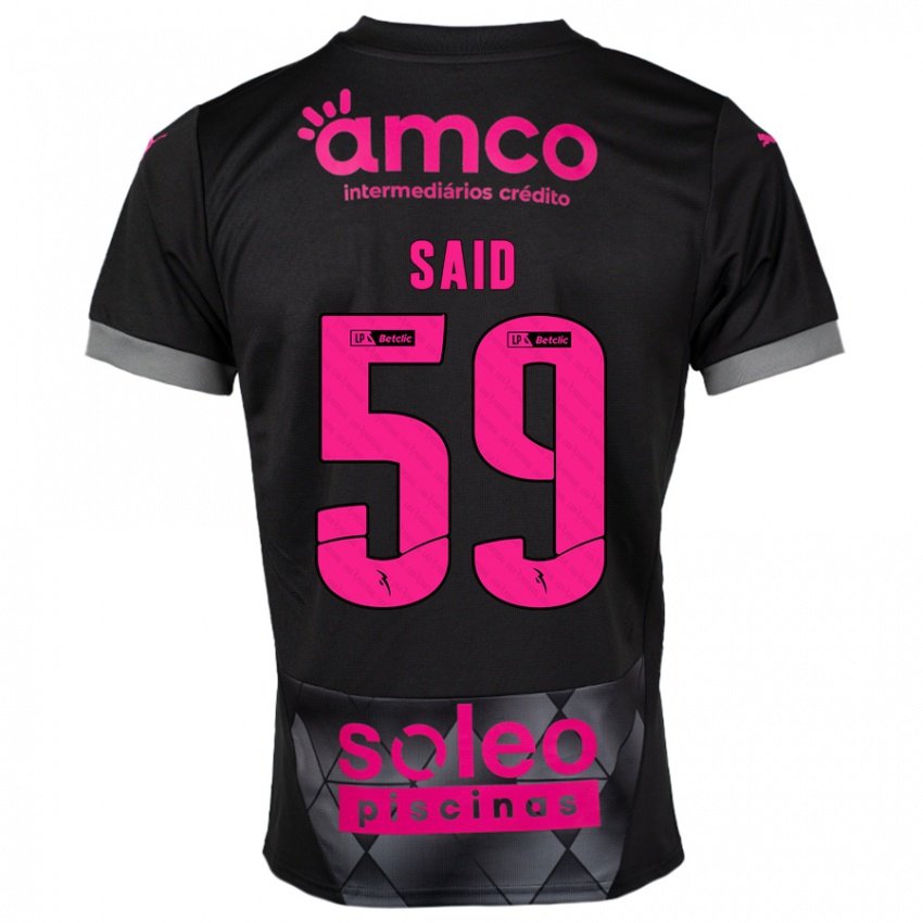 Criança Camisola Yan Said #59 Preto Rosa Alternativa 2024/25 Camisa Brasil