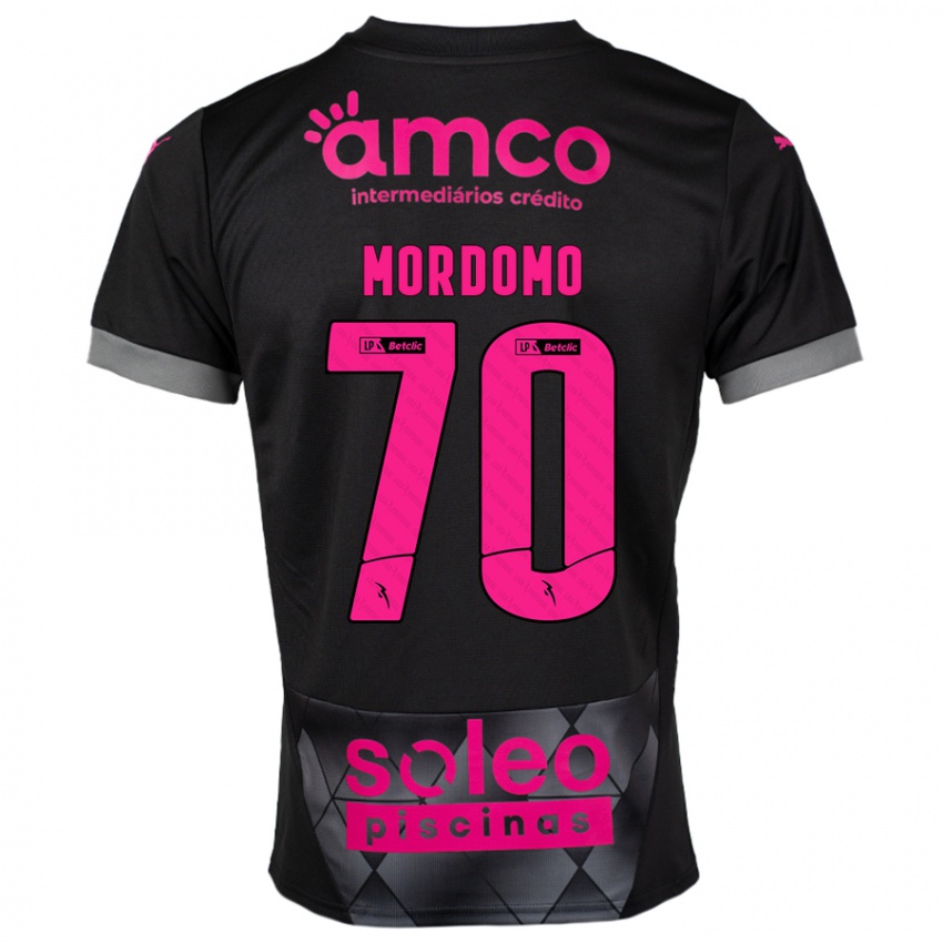 Criança Camisola Mordomo #70 Preto Rosa Alternativa 2024/25 Camisa Brasil