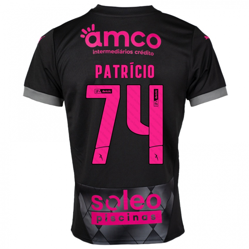 Criança Camisola Nuno Patrício #74 Preto Rosa Alternativa 2024/25 Camisa Brasil