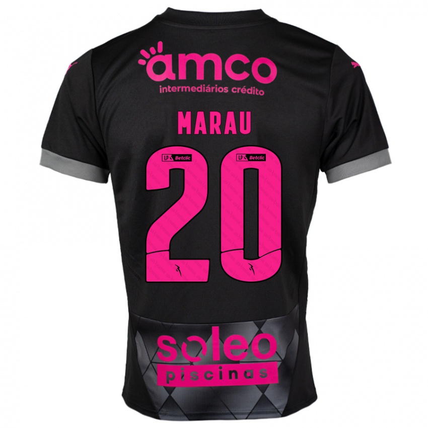 Criança Camisola Madalena Marau #20 Preto Rosa Alternativa 2024/25 Camisa Brasil