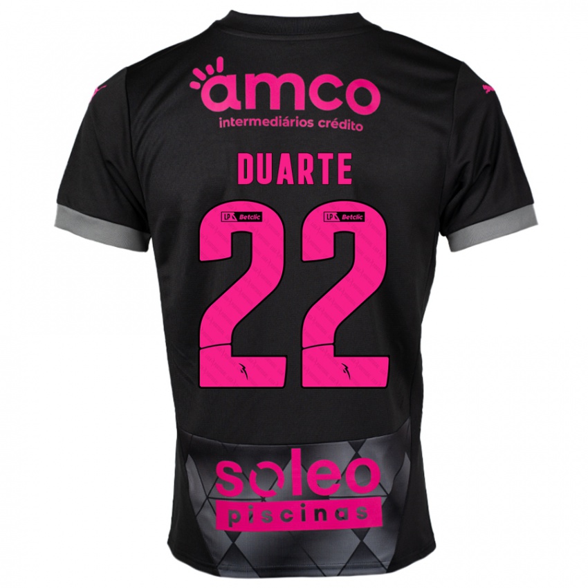 Criança Camisola Vânia Duarte #22 Preto Rosa Alternativa 2024/25 Camisa Brasil