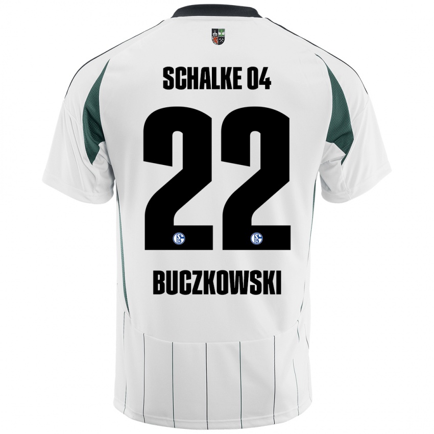 Criança Camisola Philip Buczkowski #22 Verde Branco Alternativa 2024/25 Camisa Brasil