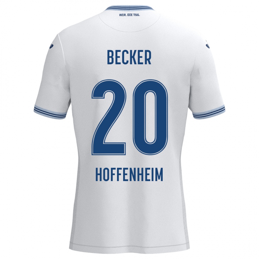 Criança Camisola Finn Ole Becker #20 Azul Branco Alternativa 2024/25 Camisa Brasil