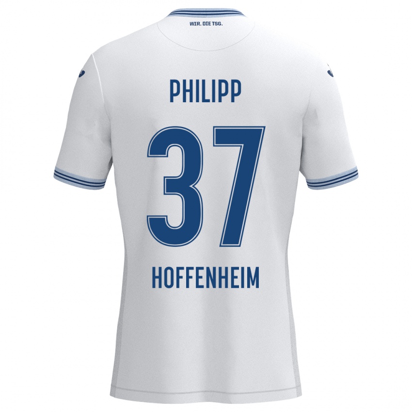 Criança Camisola Luca Philipp #37 Azul Branco Alternativa 2024/25 Camisa Brasil