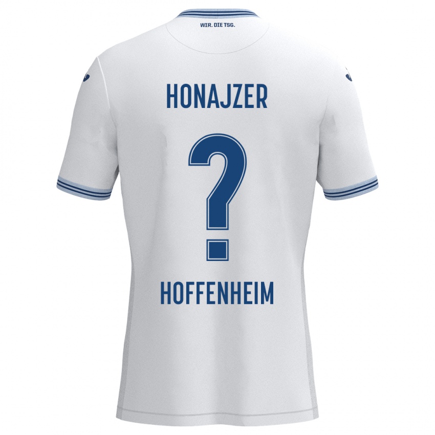 Criança Camisola Alex Honajzer #0 Azul Branco Alternativa 2024/25 Camisa Brasil