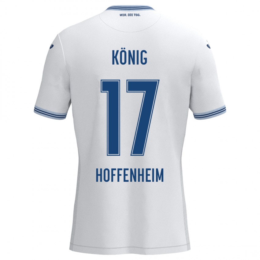 Criança Camisola Noah König #17 Azul Branco Alternativa 2024/25 Camisa Brasil