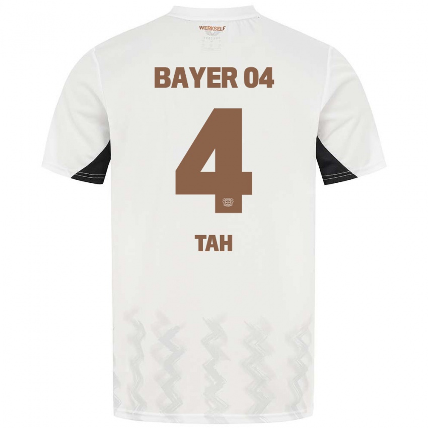 Criança Camisola Jonathan Tah #4 Preto Branco Alternativa 2024/25 Camisa Brasil