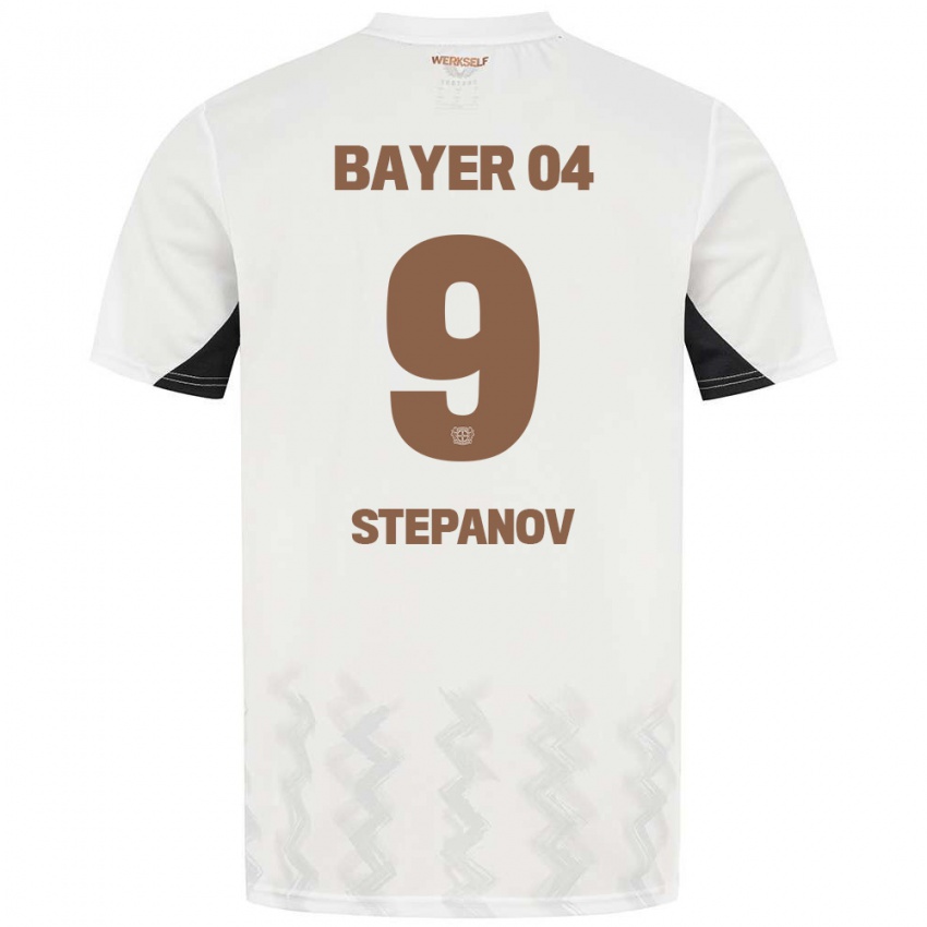 Criança Camisola Artem Stepanov #9 Preto Branco Alternativa 2024/25 Camisa Brasil