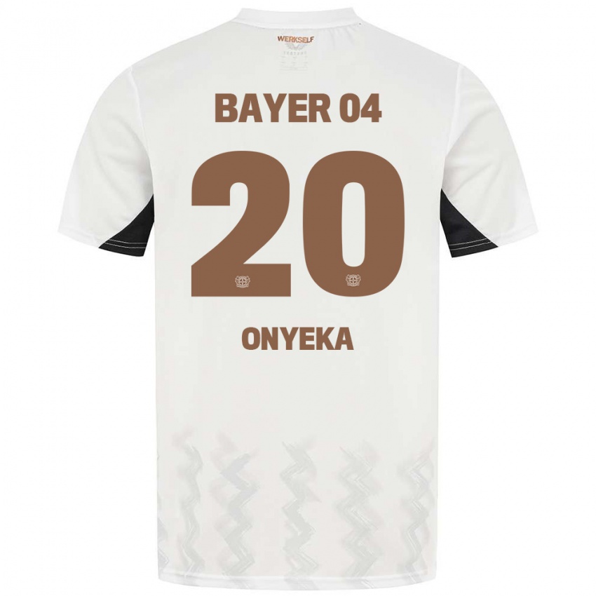 Criança Camisola Francis Onyeka #20 Preto Branco Alternativa 2024/25 Camisa Brasil