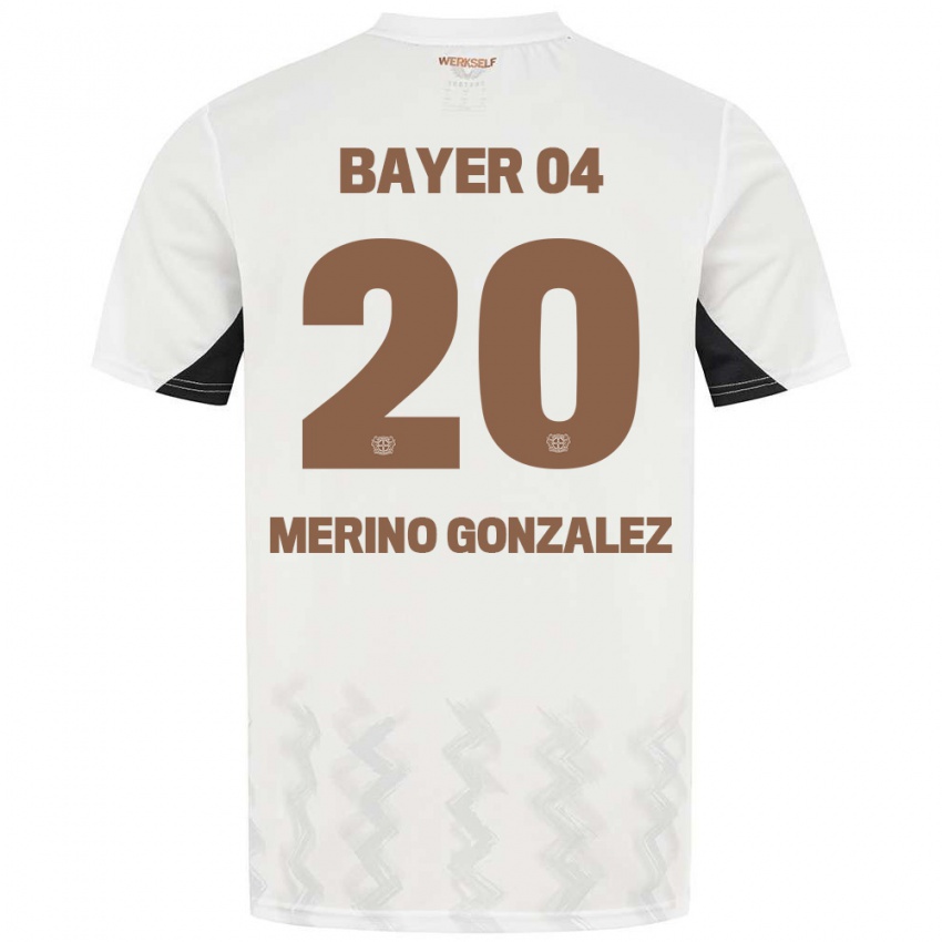 Criança Camisola Estrella Merino Gonzalez #20 Preto Branco Alternativa 2024/25 Camisa Brasil