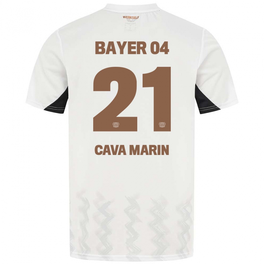 Criança Camisola Sofia Cava Marin #21 Preto Branco Alternativa 2024/25 Camisa Brasil