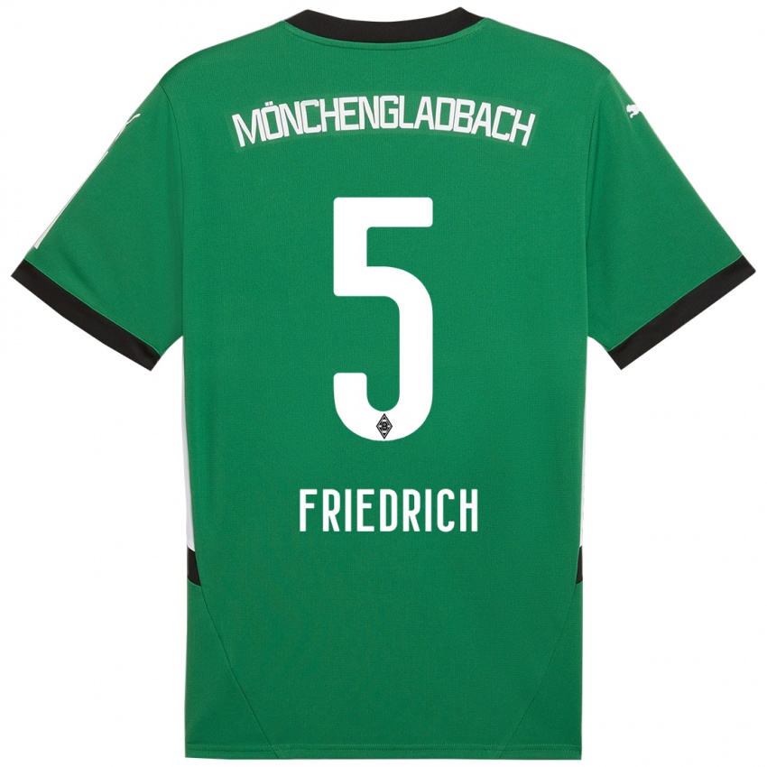 Criança Camisola Marvin Friedrich #5 Verde Branco Alternativa 2024/25 Camisa Brasil