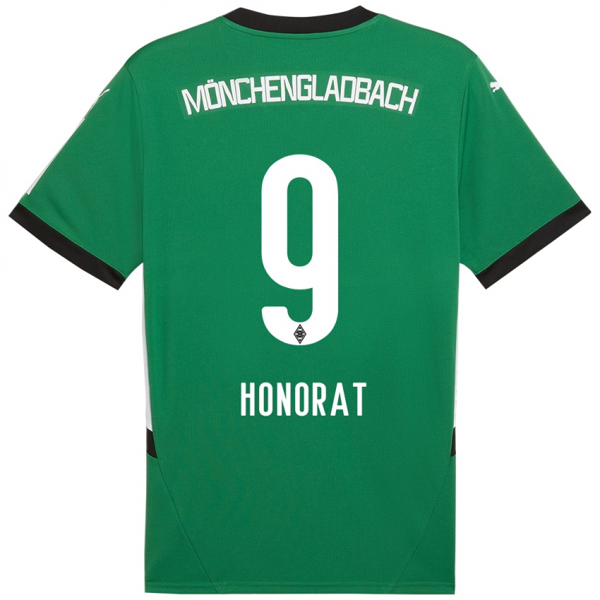 Criança Camisola Franck Honorat #9 Verde Branco Alternativa 2024/25 Camisa Brasil