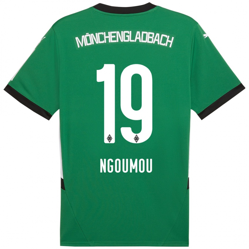 Criança Camisola Nathan Ngoumou #19 Verde Branco Alternativa 2024/25 Camisa Brasil