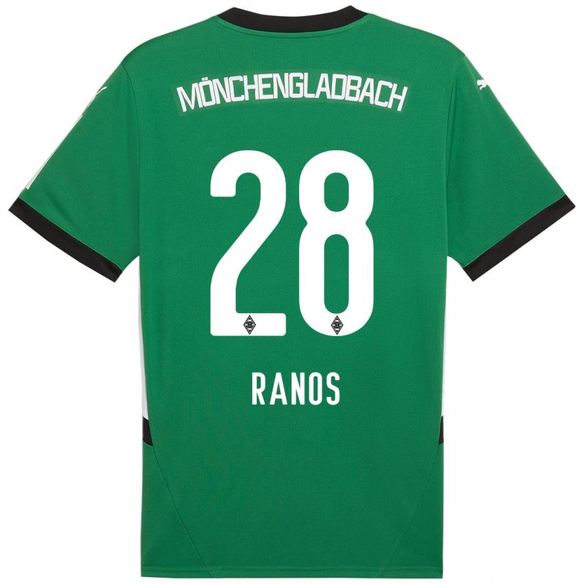 Criança Camisola Grant-Leon Ranos #28 Verde Branco Alternativa 2024/25 Camisa Brasil