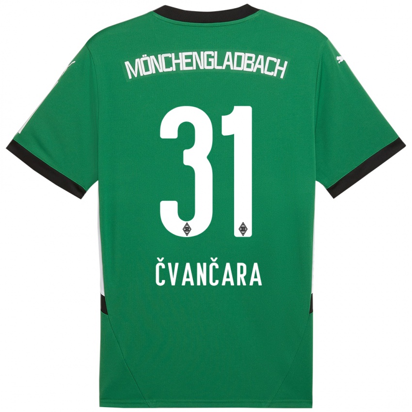 Criança Camisola Tomas Cvancara #31 Verde Branco Alternativa 2024/25 Camisa Brasil