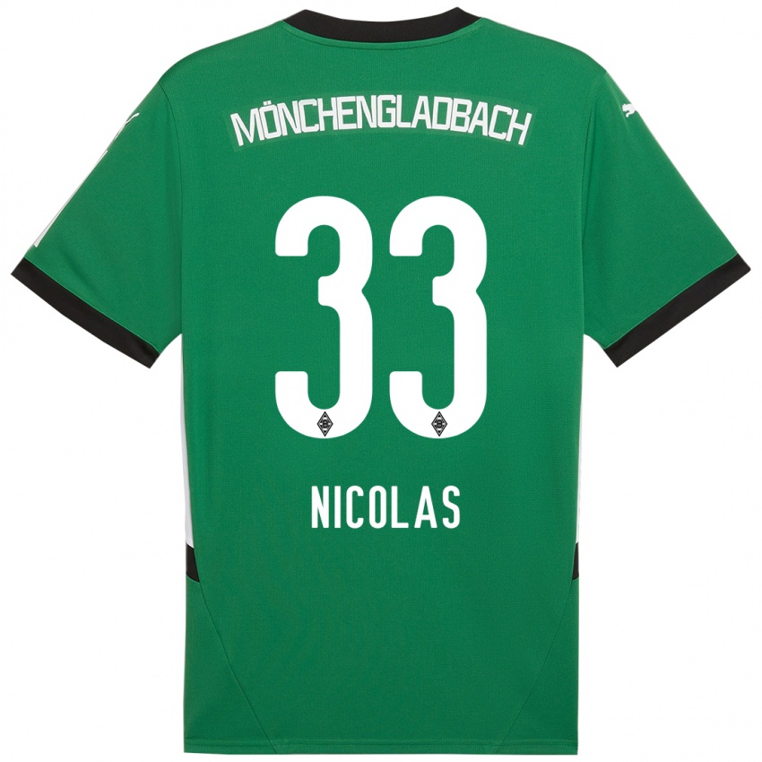 Criança Camisola Moritz Nicolas #33 Verde Branco Alternativa 2024/25 Camisa Brasil