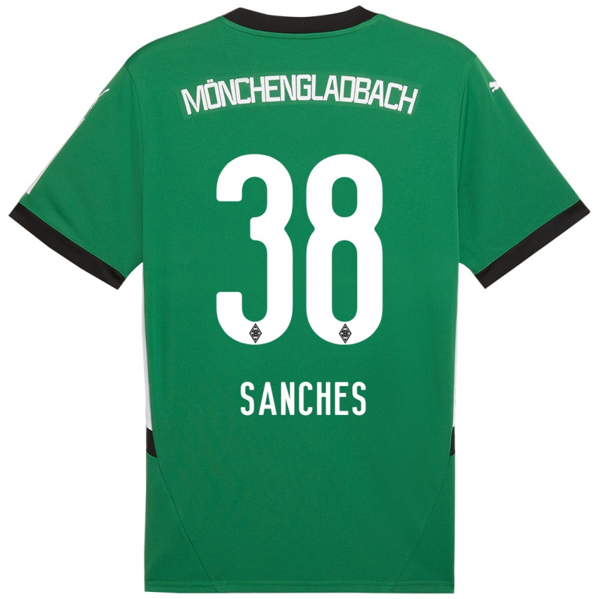 Criança Camisola Yvandro Borges Sanches #38 Verde Branco Alternativa 2024/25 Camisa Brasil