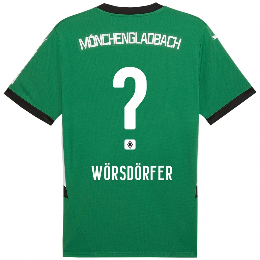 Criança Camisola Len Wörsdörfer #0 Verde Branco Alternativa 2024/25 Camisa Brasil