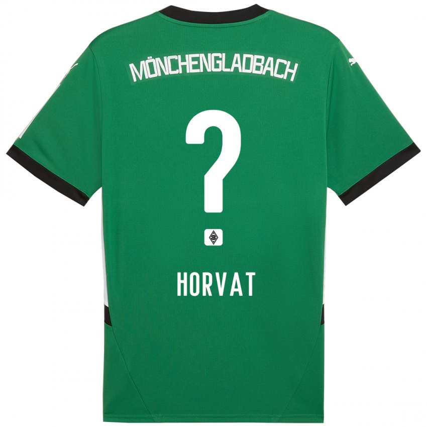 Criança Camisola Niko Horvat #0 Verde Branco Alternativa 2024/25 Camisa Brasil