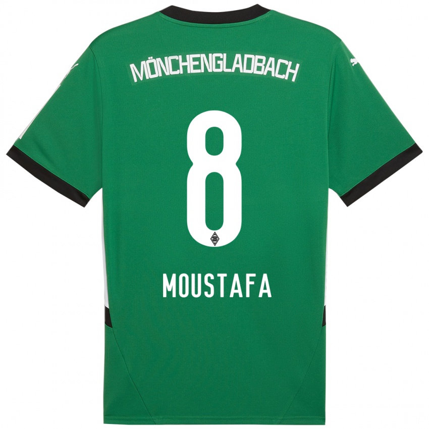 Criança Camisola Moustafa Ashraf Moustafa #8 Verde Branco Alternativa 2024/25 Camisa Brasil