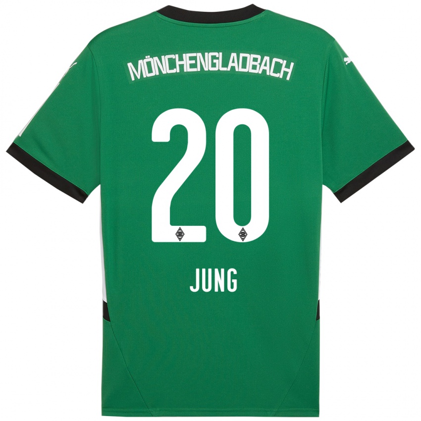 Criança Camisola In-Gyom Jung #20 Verde Branco Alternativa 2024/25 Camisa Brasil