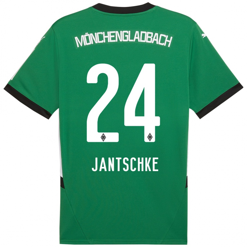 Criança Camisola Tony Jantschke #24 Verde Branco Alternativa 2024/25 Camisa Brasil