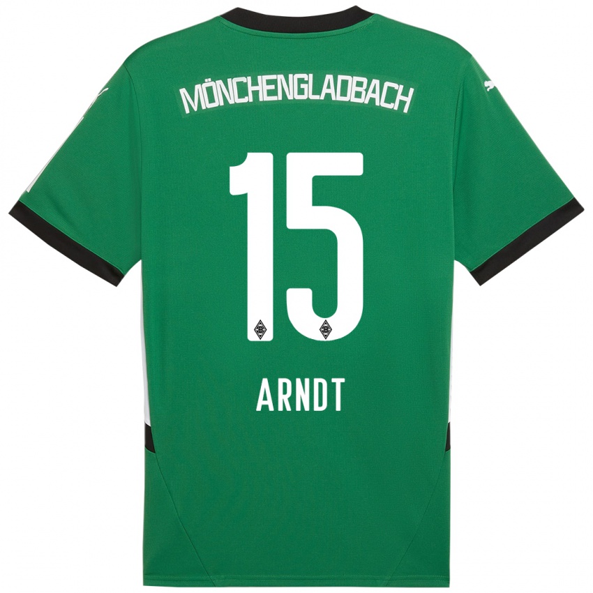 Criança Camisola Leo Arndt #15 Verde Branco Alternativa 2024/25 Camisa Brasil