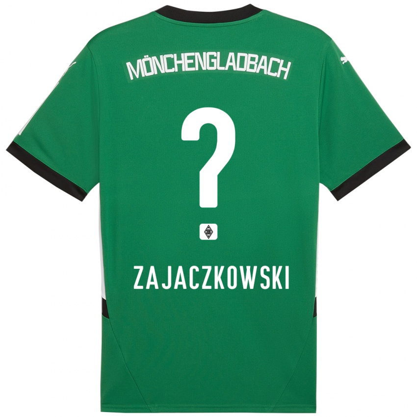 Criança Camisola Vincent Zajaczkowski #0 Verde Branco Alternativa 2024/25 Camisa Brasil