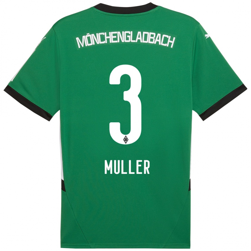 Criança Camisola Barbara Müller #3 Verde Branco Alternativa 2024/25 Camisa Brasil