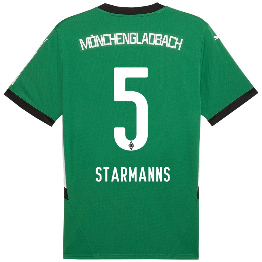 Criança Camisola Sandra Starmanns #5 Verde Branco Alternativa 2024/25 Camisa Brasil