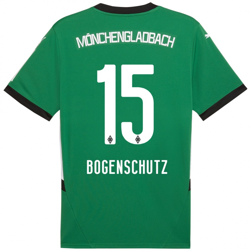 Criança Camisola Kerstin Bogenschutz #15 Verde Branco Alternativa 2024/25 Camisa Brasil