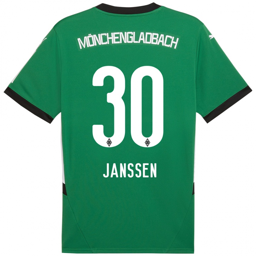 Criança Camisola Annalena Janssen #30 Verde Branco Alternativa 2024/25 Camisa Brasil