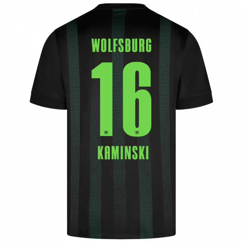 Criança Camisola Jakub Kaminski #16 Verde Escuro Alternativa 2024/25 Camisa Brasil