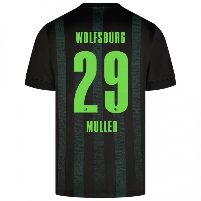 Criança Camisola Marius Müller #29 Verde Escuro Alternativa 2024/25 Camisa Brasil