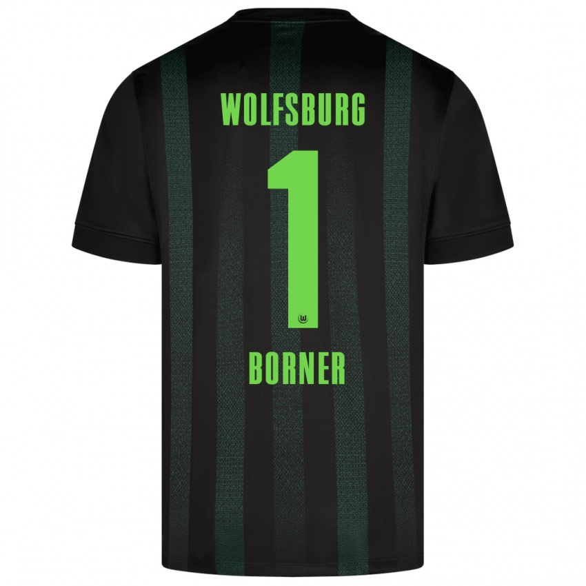 Criança Camisola Benedikt Börner #1 Verde Escuro Alternativa 2024/25 Camisa Brasil