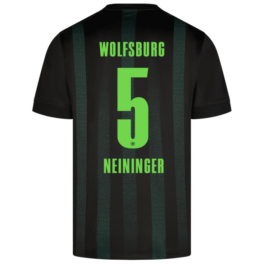 Criança Camisola Tim Neininger #5 Verde Escuro Alternativa 2024/25 Camisa Brasil