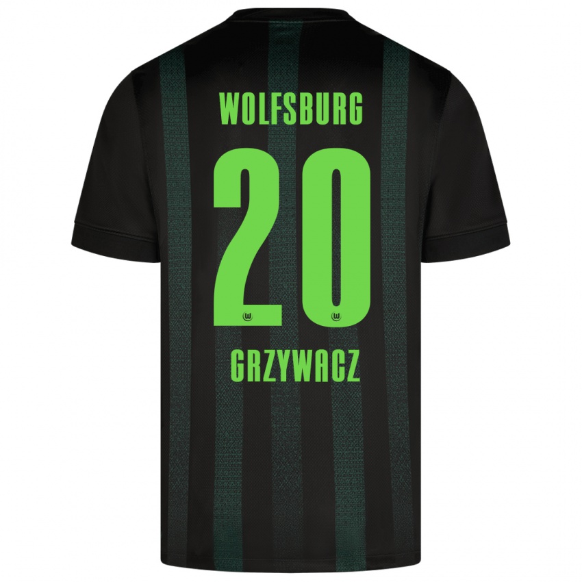 Criança Camisola Eryk Grzywacz #20 Verde Escuro Alternativa 2024/25 Camisa Brasil