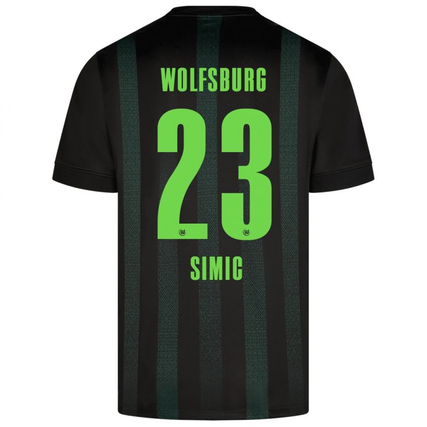 Criança Camisola Karlo Simic #23 Verde Escuro Alternativa 2024/25 Camisa Brasil