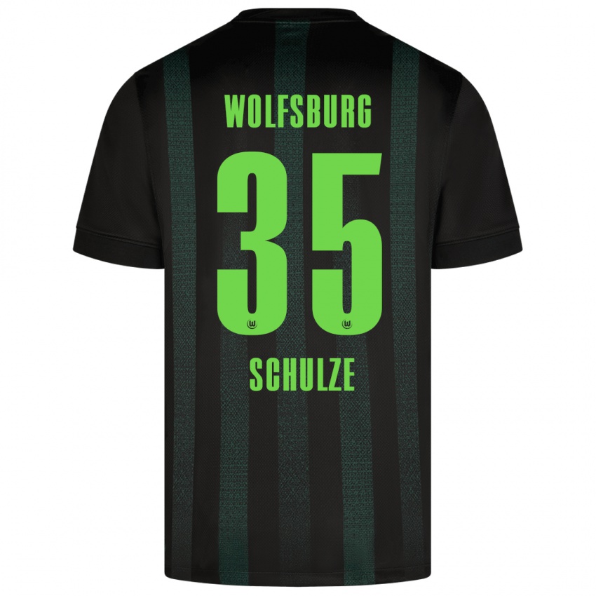 Criança Camisola Philipp Schulze #35 Verde Escuro Alternativa 2024/25 Camisa Brasil