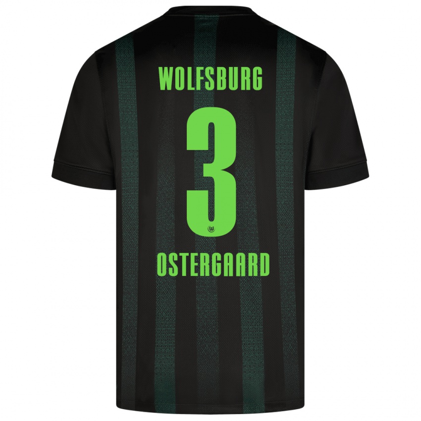 Criança Camisola Christian Östergaard #3 Verde Escuro Alternativa 2024/25 Camisa Brasil