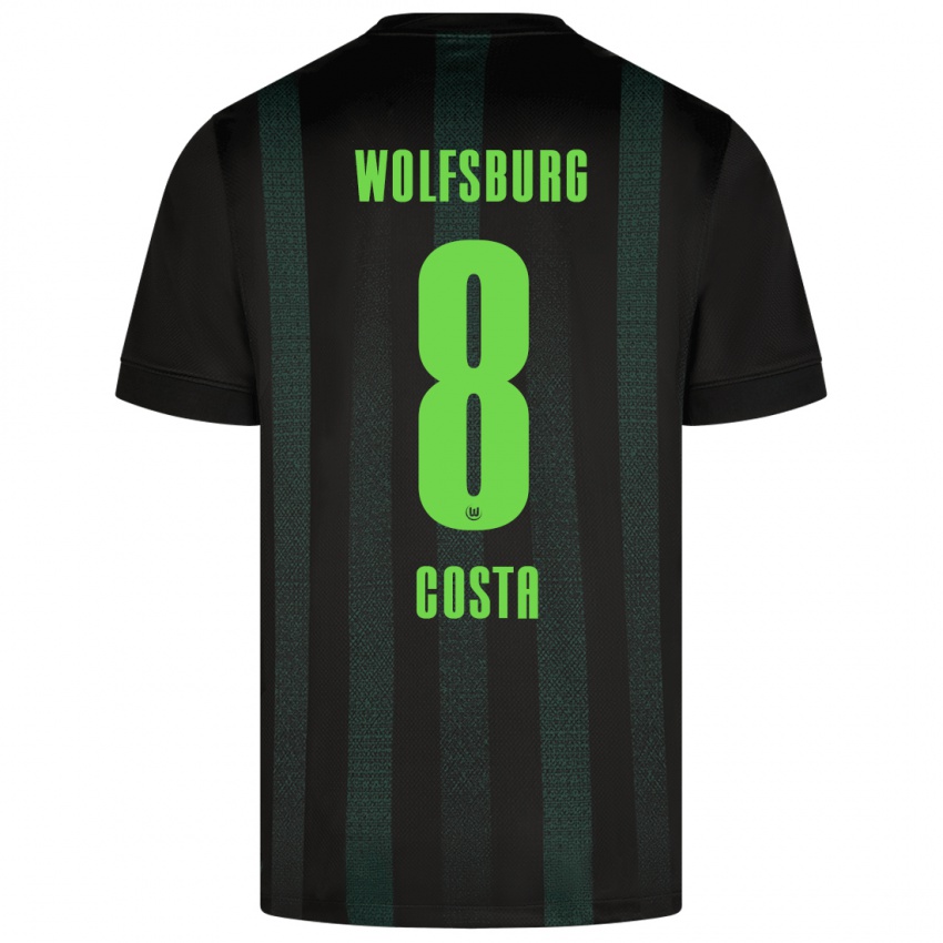 Criança Camisola Jesse Costa #8 Verde Escuro Alternativa 2024/25 Camisa Brasil