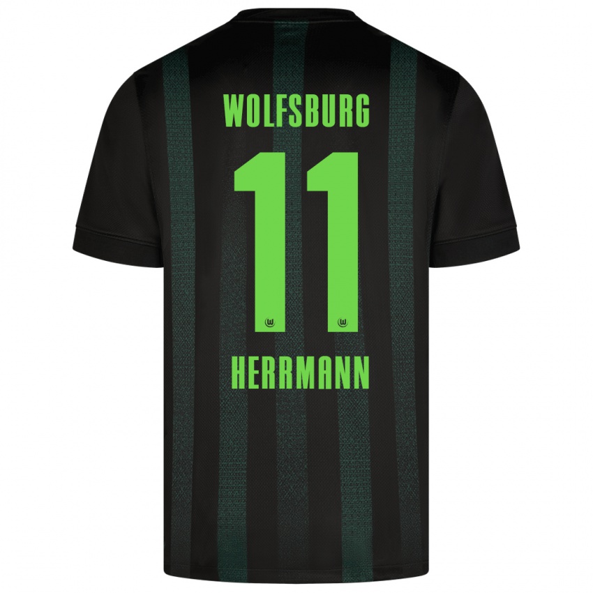 Criança Camisola Max Herrmann #11 Verde Escuro Alternativa 2024/25 Camisa Brasil